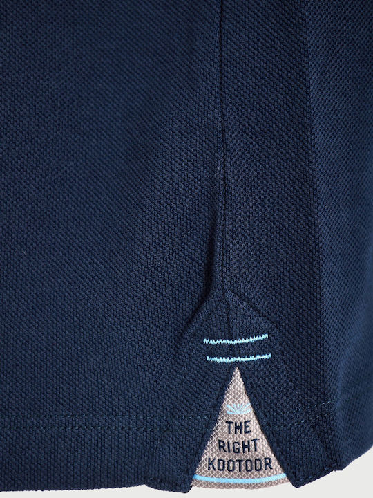 Polo Short Sleeve Navy Blouse