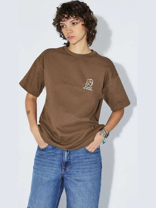 T-shirt Brown Draw 2411115-BG8-004