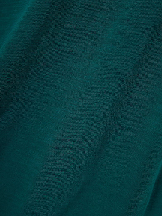 T-shirt Πετρόλ