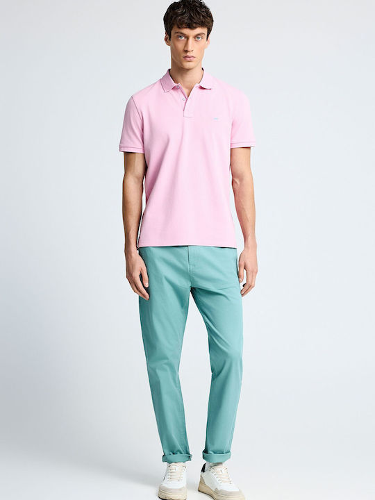 Polo Herrenblusen Kurzarm Rosa