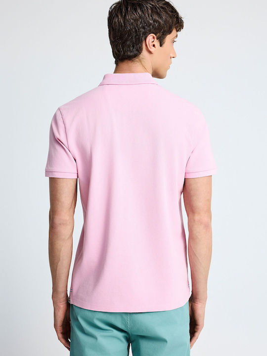 Funky Buddha Polo Herrenblusen Rosa