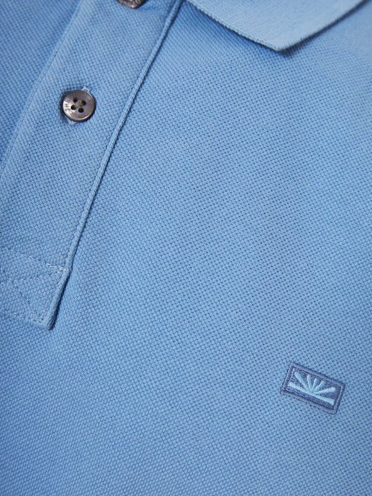 Polo Short Sleeve Blue Blouse