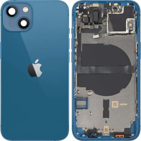 Apple Iphone 13 Battery Cover Middle Frame Blue Swap