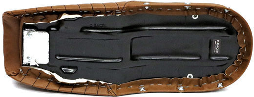 C-racer Мотоциклетна Седалка Тъмно Кафява C-racer Cx500 Flat Seat
