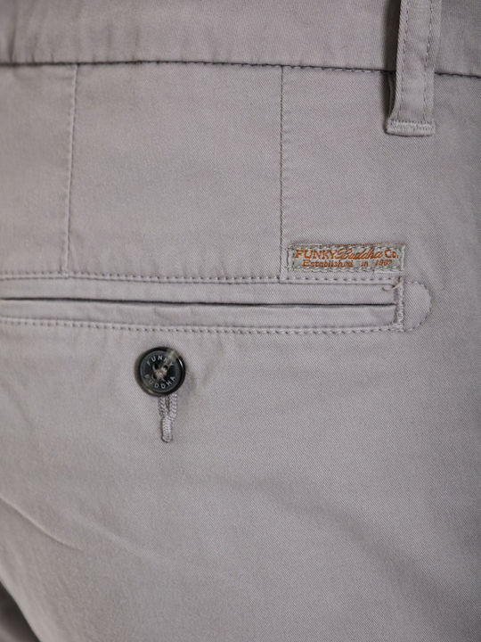 Herrenhosen Chinos Elastisch in Regulärer Passform Grau