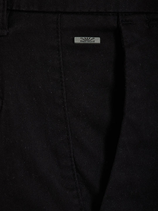 Pantaloni Chino Elastici Regular Negru