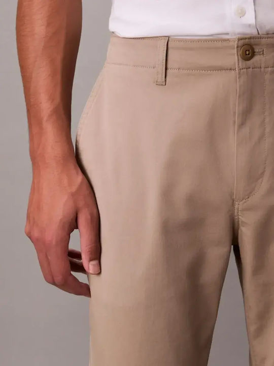 Παντελόνι Chino Ελαστικό σε Slim Εφαρμογή Χακί