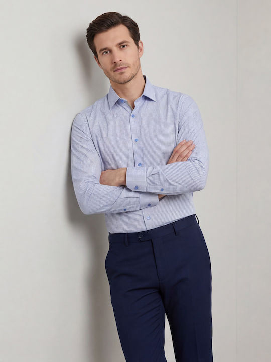 Long Sleeve Shirt in Regular Fit Light Blue