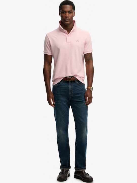 Polo Kurzarm Rosa Bluse