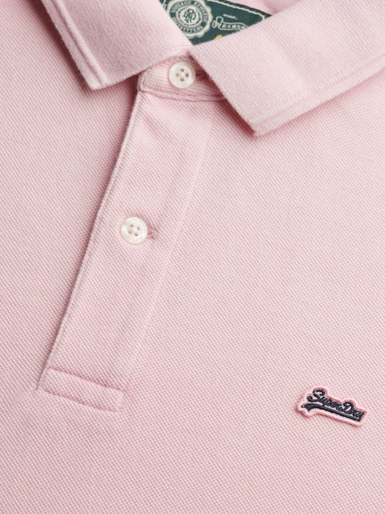 Polo Kurzarm Rosa Bluse
