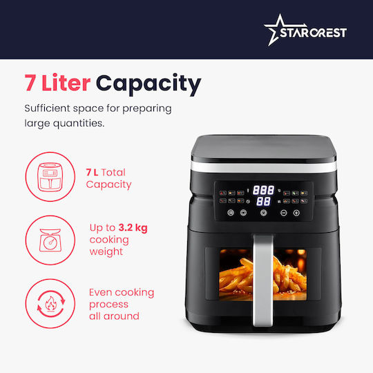 Starcrest Air Fryer 7lt Μαύρο