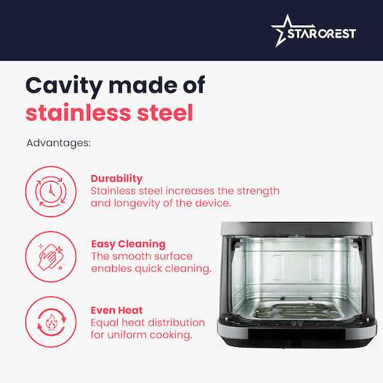 Starcrest Air Fryer 7lt Μαύρο