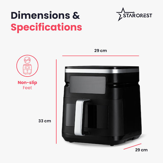 Starcrest Air Fryer 7lt Μαύρο