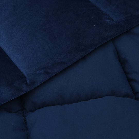 vidaXL 200x200cm Albastru Închis vidaXL 200x200cm Albastru Închis
