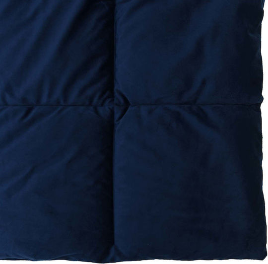 vidaXL Single Duvet Cover 140x200 Dark Blue