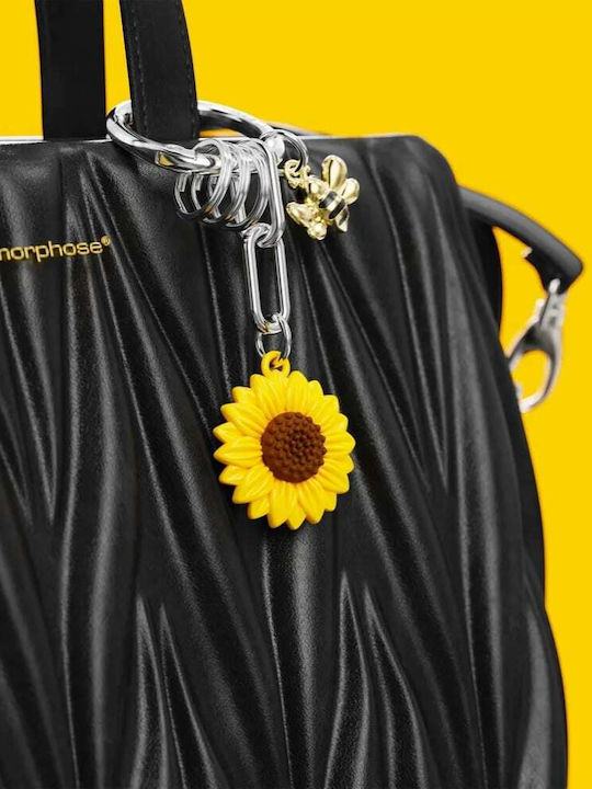 Metalmorphose Mtm388-01 Keychain Keyholder Bag Charm Nature Collection Sunflower Bee