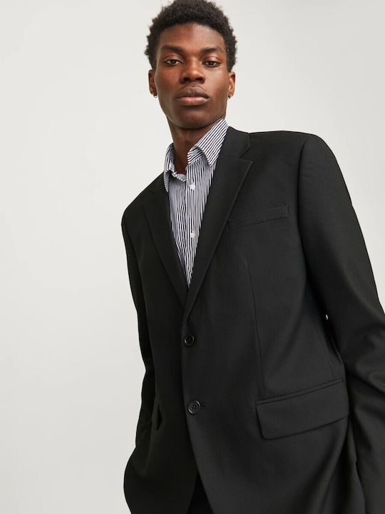Men’s Suit Jacket with Regular Fit Black