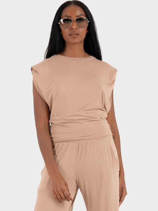 Γυναικείο T-shirt Light Brown