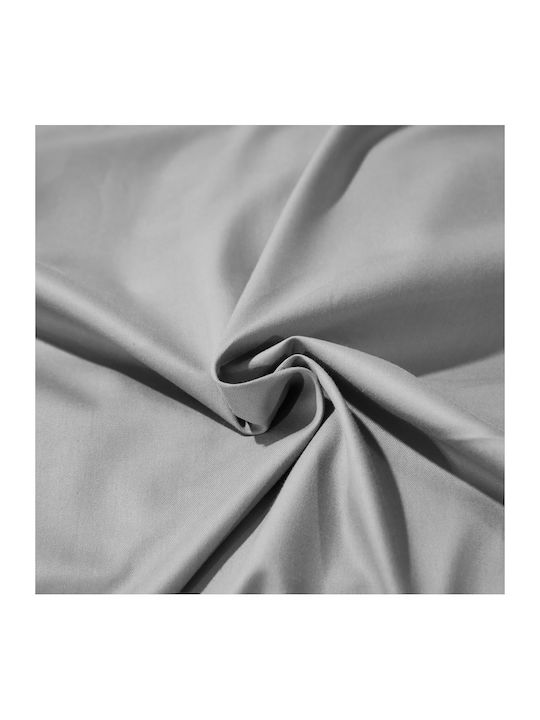 Σετ Παπλωματοθήκη Βαμβακέρή Μονή 160x240cm 1 Μαξιλαροθήκη & 1 Σεντόνι Γκρι