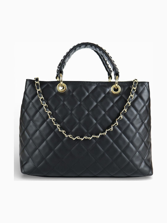 Leather Women's Crossbody Bag Black