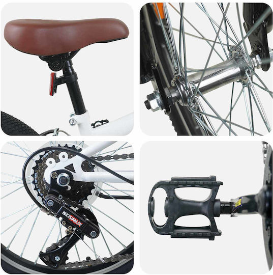 vidaXL 24 Παιδisches Mountainbike Weiß