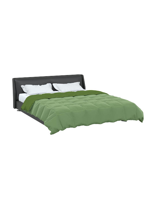 vidaXL Pătură Catifea Dublă 200x240 cm Verde