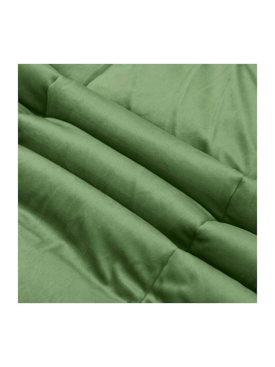 vidaXL Samtdecke Für Couch 135x220cm Grün