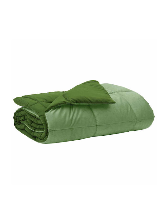 vidaXL Samtdecke Für Couch 135x220cm Grün