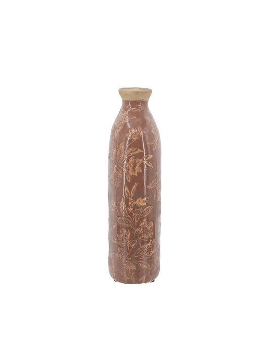 Artekko Decorative Ceramic Vase Aging Red 12x7.5xH26cm