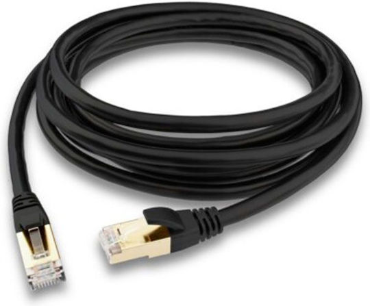 Atomic Pro S/FTP Cat.8 Ethernet Network Cable 15m Black