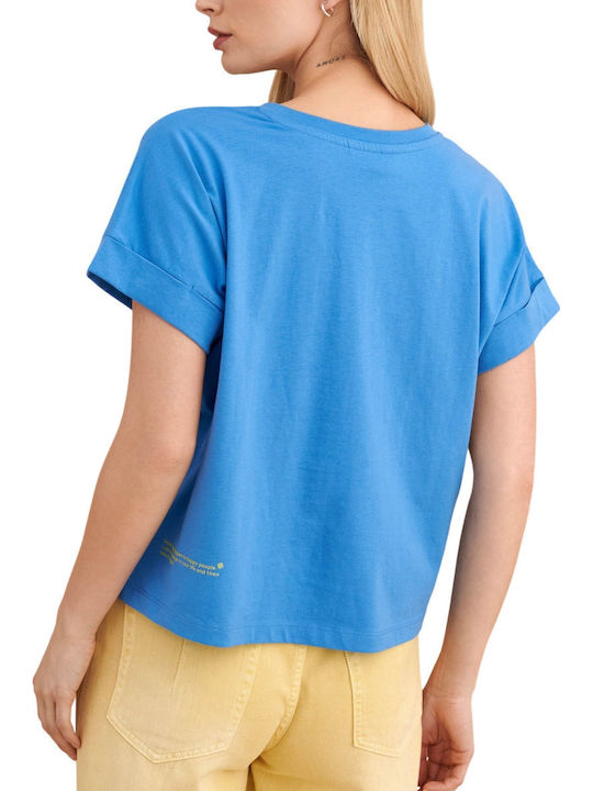 attrattivo Bluse Oceanblau