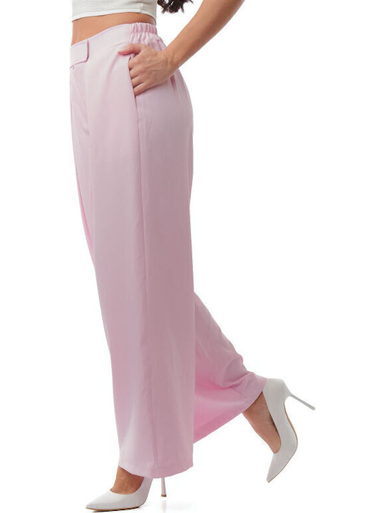 Pink Pleated Trousers