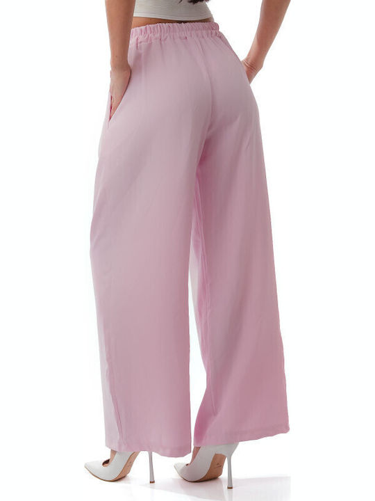 Pink Pleated Trousers