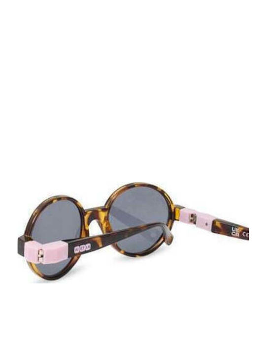 KiETLA Years Unbreakable Round Kids Sunglasses with Polarized Brown Lens