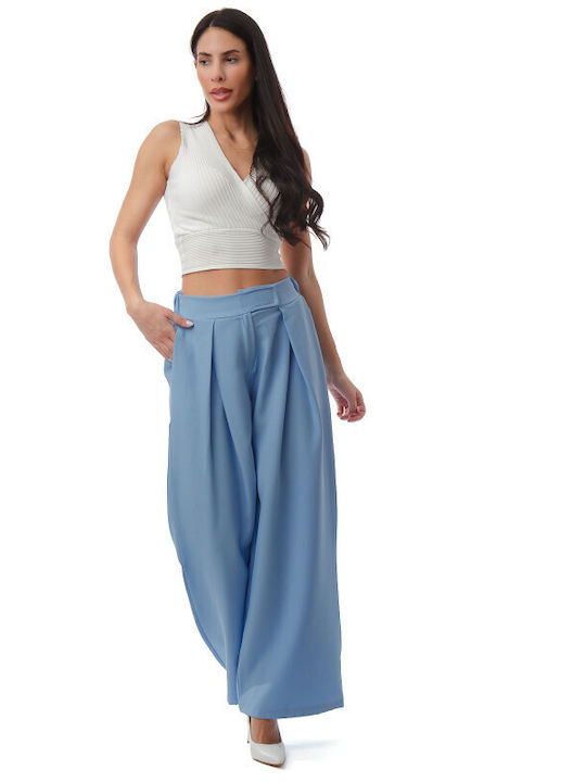 Light Blue Pantaloons with Pleats