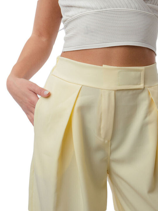 Yellow Pantaloons Pleats