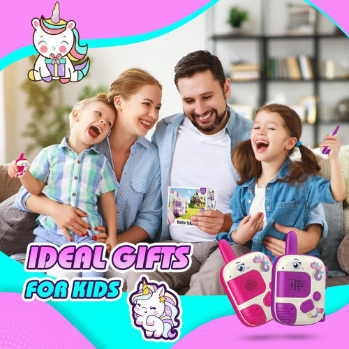 Unicorn Kids Walkie Talkies for Ages 3+ 2 Pieces