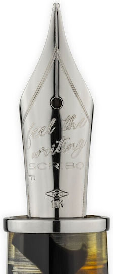 Scribo Stilou Fine 6.5mm Maro Cu Cerneală Maro