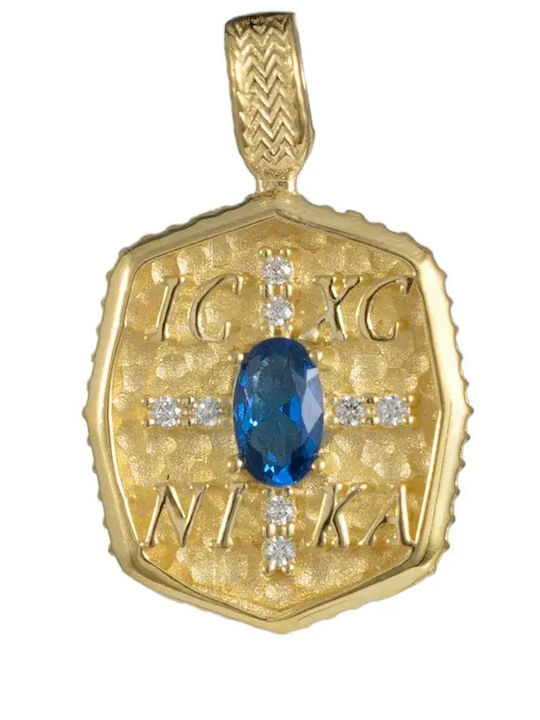 Pendant Constantine Coin Gold 9K