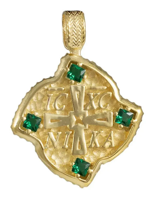 Pendant Constantine Coin Gold 9K