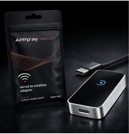 Navinc Appplay Lite Cp-wls-ltc Μετατροπέας Ενσύρματου Carplay & Android Auto Ασύρματο Usb-c