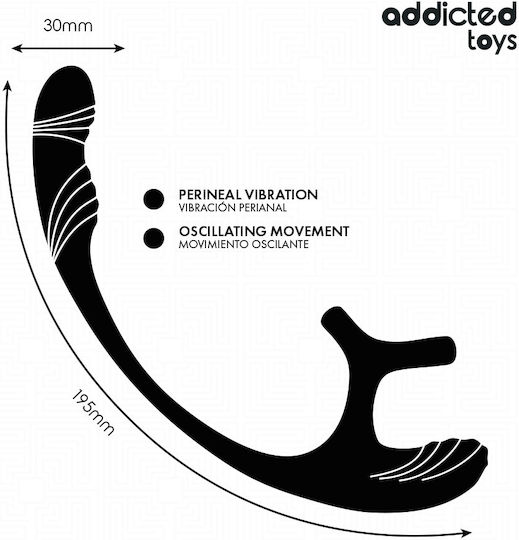 Addicted Toys Πρωκτική Σφήνα με Δυνατότητα Ασύρματης Λειτουργίας και Δόνηση 19.5cm