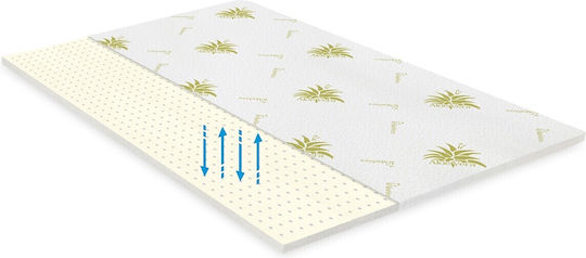 Green Future Free Air Mattress Topper Semi-Double Memory Foam Infused with Aloe 120x200x3cm