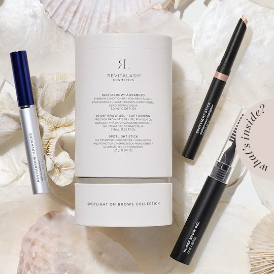 RevitaLash Σετ Μακιγιάζ Φρυδιών Highlighter σε Καστανή Απόχρωση 1.2gr