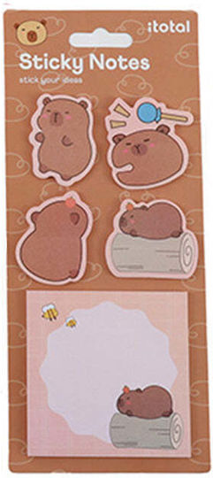 I-total Χαρτάκια Sticky Notes Capybara Καφέ