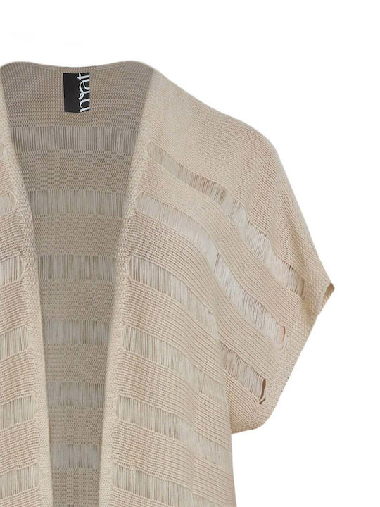 Cardigan Scurt Tricotat Pentru Femei Ecru