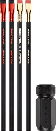 Palomino Blackwing X Moleskine Pencils Sharpener Set 8056999270056