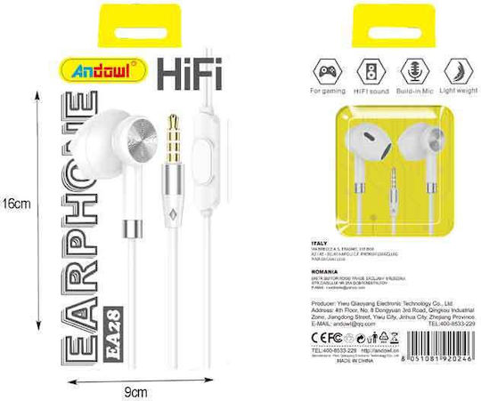 Andowl Wired Earphones Aux 3.5mm Ea28 Earphone