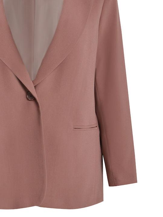 Mat Fashion Дамско Сако Монохромно 0039.4508.НЕТТО-Nude
