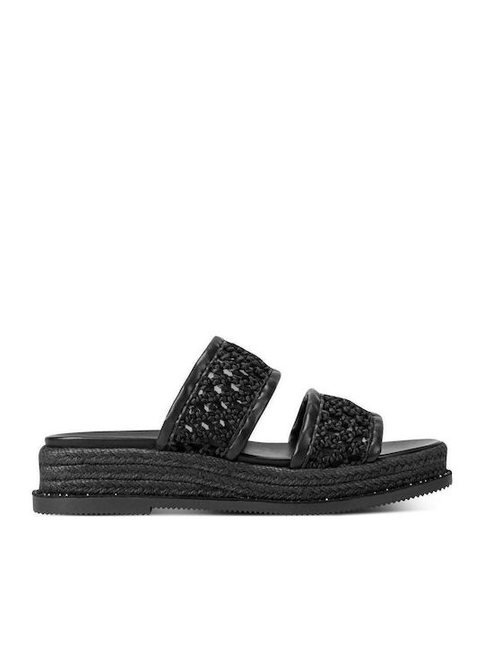 Women's Flat Sandals Flatforms Black